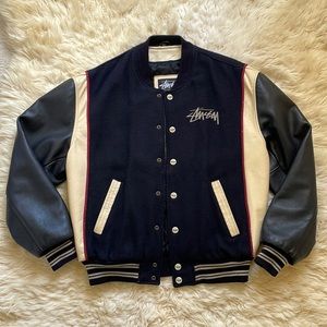 Vintage Authentic Stussy SA Coupe Leather Jacket